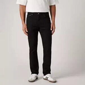 Levis 511 Jeans Mens 34x32 Black Slim Straight Mid Rise Dark Wash Stretch Denim